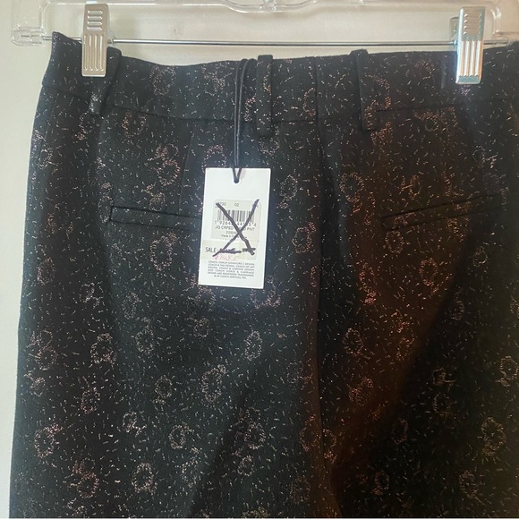 Coach Cropped Tailored Jacquard Pants Pink Small - Picture 9 of 12